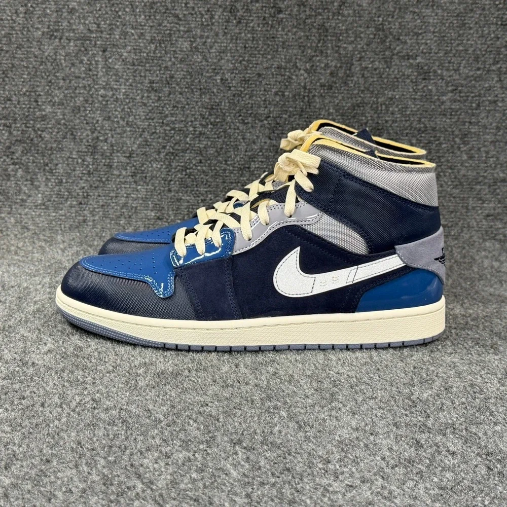 Jordan 1 Mid SE Craft Shoes Men's 11.5 Obsidian French Blue Ashen Slate White